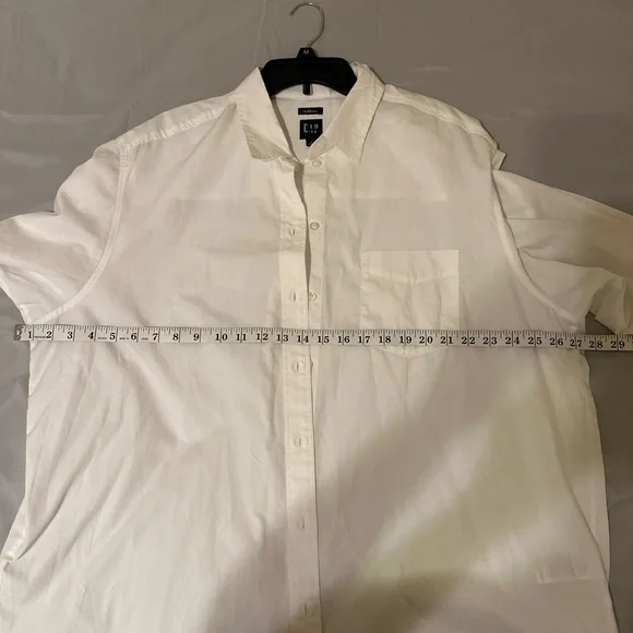 Men's‎ Gap Button-Down Shirt, Long-sleeved, Size Large White. NWOT - Picture 6 of 7